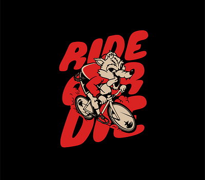 Ride or Die bike character cyclism cyclist fixie