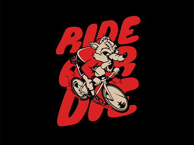 Ride or Die bike character cyclism cyclist fixie