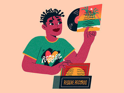 King Culture Records | Spot Illustration artwork character character design illustration king culture records music record store spot illustration