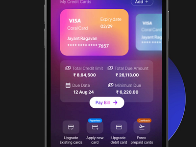 Personal Finance App Concept #4 | Mobile UI bfsi design finance mobileapp ui ux