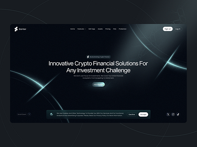 Website design of the crypto accounting platform accounting platform blockchain blockchain design blockchain protocol crypto crypto solution cryptocoin dapp defi digital product finance hero page landing landing page saas swap user experience visual identity web 3 web design