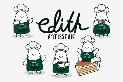 Design Mascot for Edith Patisserie branding brandmascot cartoonmascot characterdesign characterillustration creativemascot custommascot cutemascot designservices digitalart graphicdesign illustration logodesign logoillustration mascotart mascotcharacter mascotdesign mascotlogo professionaldesign vectorart