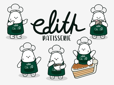 Design Mascot for Edith Patisserie branding brandmascot cartoonmascot characterdesign characterillustration creativemascot custommascot cutemascot designservices digitalart graphicdesign illustration logodesign logoillustration mascotart mascotcharacter mascotdesign mascotlogo professionaldesign vectorart