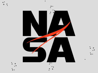 NASA Typography Experiment: Bold & Minimalist Poster Series art concept art designing logo manipulations nasa poster design