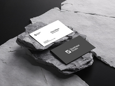 Modern Business Cards Mockup - Marble Rocks brand branding business card card design identity marble minimal mockup mockup template portfolio rock showcase template