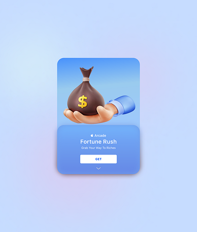 Apple Arcade promo card apple apple card card dailyui uidesign