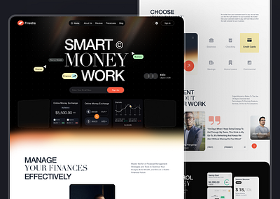 Finestra - Finance Website Landing page design design figma landing page ui ui ux ui ux design webdesign website ui ux