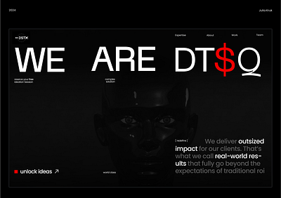 The Puzzle of Progress: DTSQ’s Design ai aidesign brandidentity concept creativeprocess landing page marketingagency typography ui userexperience ux webdesign