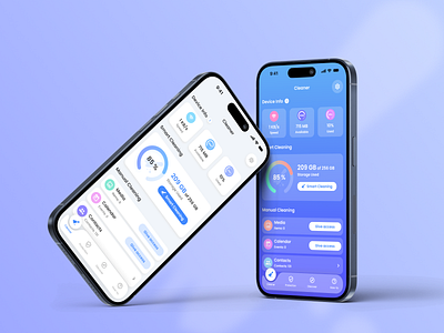 Clean.app - Effortless Cleaning for a Faster Phone app belarus cleaner design mobile ui ux