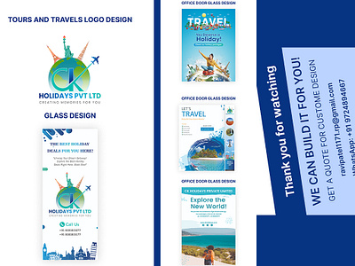 Tours and Travels logo Design CK Holidays branding cool design cre creative design creative logo design graphic design illustration logo ui uiux vector