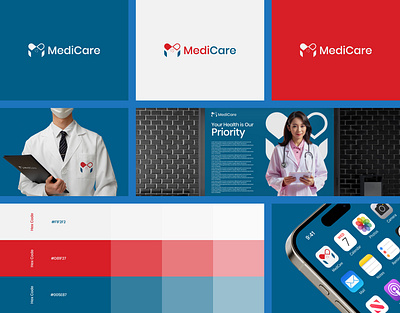 MediCare Logo & Brand Identity branding graphic design logo