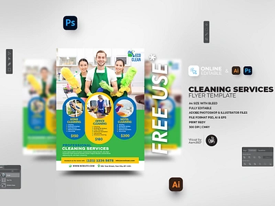 Cleaning Service Flyer aam360 aam3sixty clean and fresh cleaning company ad cleaning flyer template cleaning service flyers cleaning services flyer commercial cleaning flyers concept deep cleaning design flyer design flyer template free flyer free flyer templates housekeeping services illustration sanitation solutions small business flyers