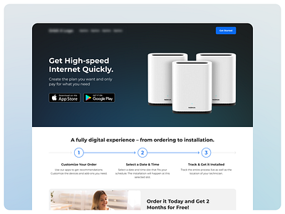 Connected Anywhere 💻 branding connected quickly design landing page landing page design product ui ux web website website design wifi wireframe