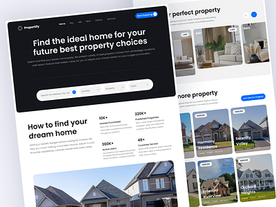 Landing Page - Propertify apartement building buy home home listing house landing page modern design properties property property website real estate agency real estate agent real estate design real estate website realtor rent sell villa web design