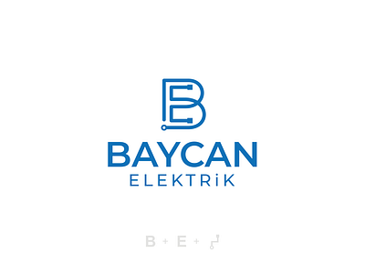 Baycan Electric Logo Design branding design graphic design logo minimalist logo