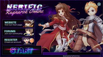 Game Patcher for Nerific Ragnarok Online (Code and Design) graphic design