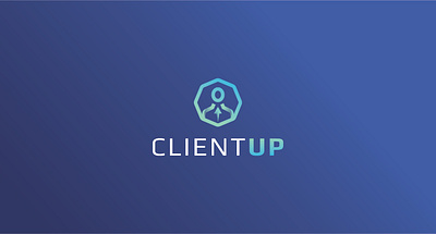 Client UP logo 3d app branding clean client color design dribbble gradient graphics icon illustration lineart logo minimal modern ui up user web