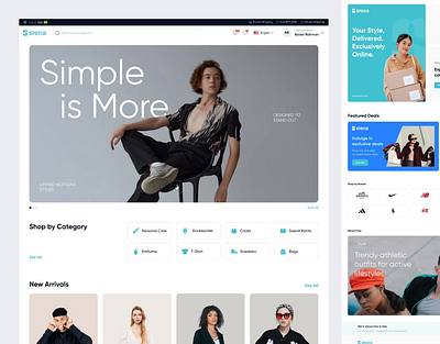 Stella - Fashion Ecommerce Website animation b2c buy cart clothing dipa inhouse ecommerce fashion fashion store landing page marketplace online store retail sell shop startup store style uiux web design