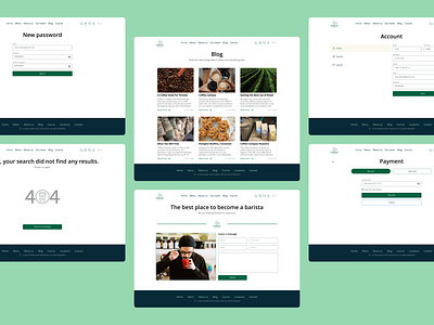 Coffee shop ui pages coffeeshop design pages ui ui pages ux