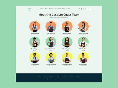 Coffee shop team page coffeeshop coffeeshop team figma team ui user interface ux