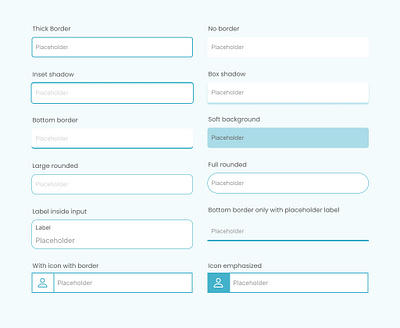 Inputs Components graphic design ui