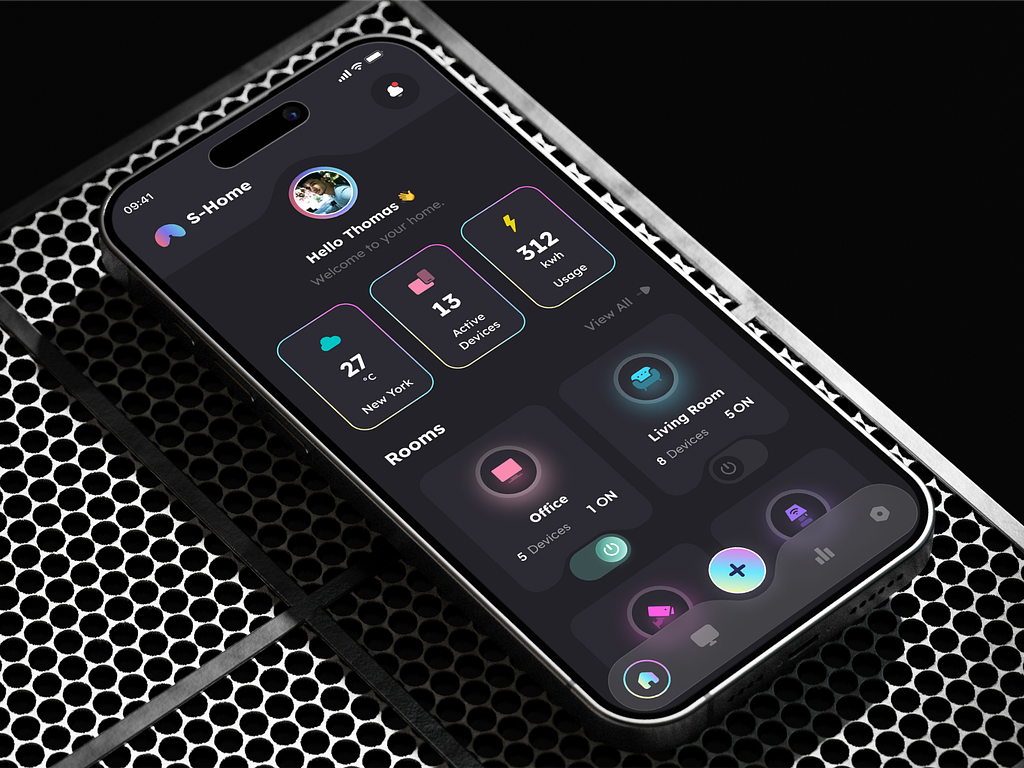 IoT Smart Home Security App UI UX Design control design home home automation home monitoring home station house household mobile monitoring remote control security smart smart device smart home smart home app smart house smartapp ui ux