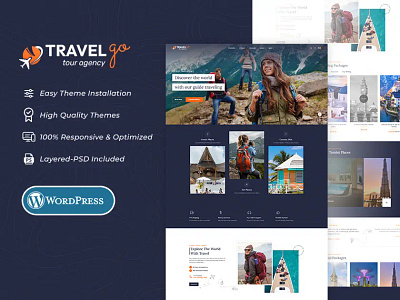 TravelGo – Ecommerce Theme for Tours & Travel Agency ecommerce graphic design opencart prestashop shopify traveling woocommerce wordpress