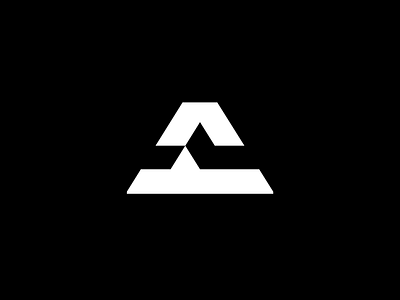 A branding identity logo mark negative space symbol