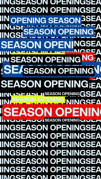 Season Opening Type Animation animation motion graphics type