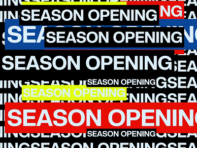 Season Opening Type Animation animation motion graphics type