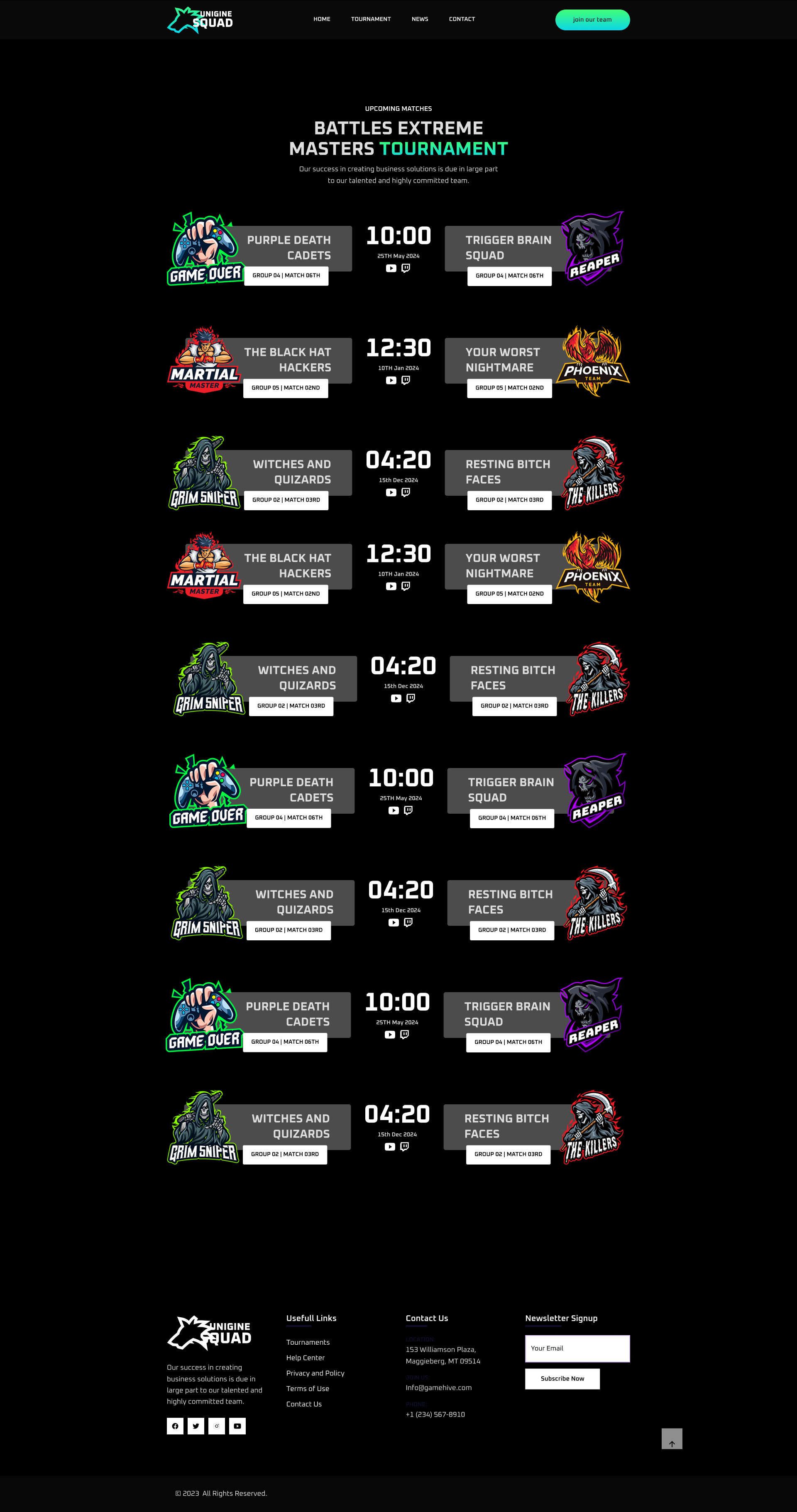 Example of UI/UX Website Design 