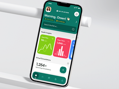DocTalk - AI Powered Healthcare App artificial intelligence healthcare healthcare app mobile app development ui