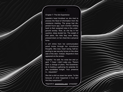 Novelia | Reader UX animation app books dark live mobile novel reader swift ui kit