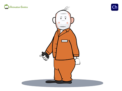 Meet Bob... ✋ adobecharacteranimator animation cartoon character character animator character design download illustration inmate prisoner puppet