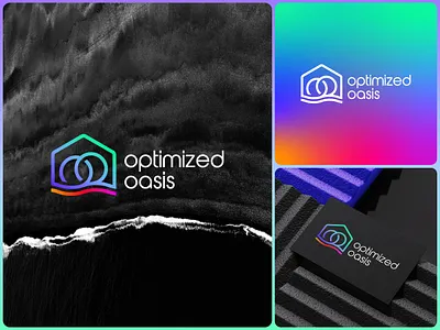 Optimized Oasis Logo design bathroom branding design brandmark creative logo custom logo gradient home house logo kitchen logo logo minimalist logo oasis logo ocean logo optimized logo product logo professional logo real estate stunning logo unique logo design wave logo