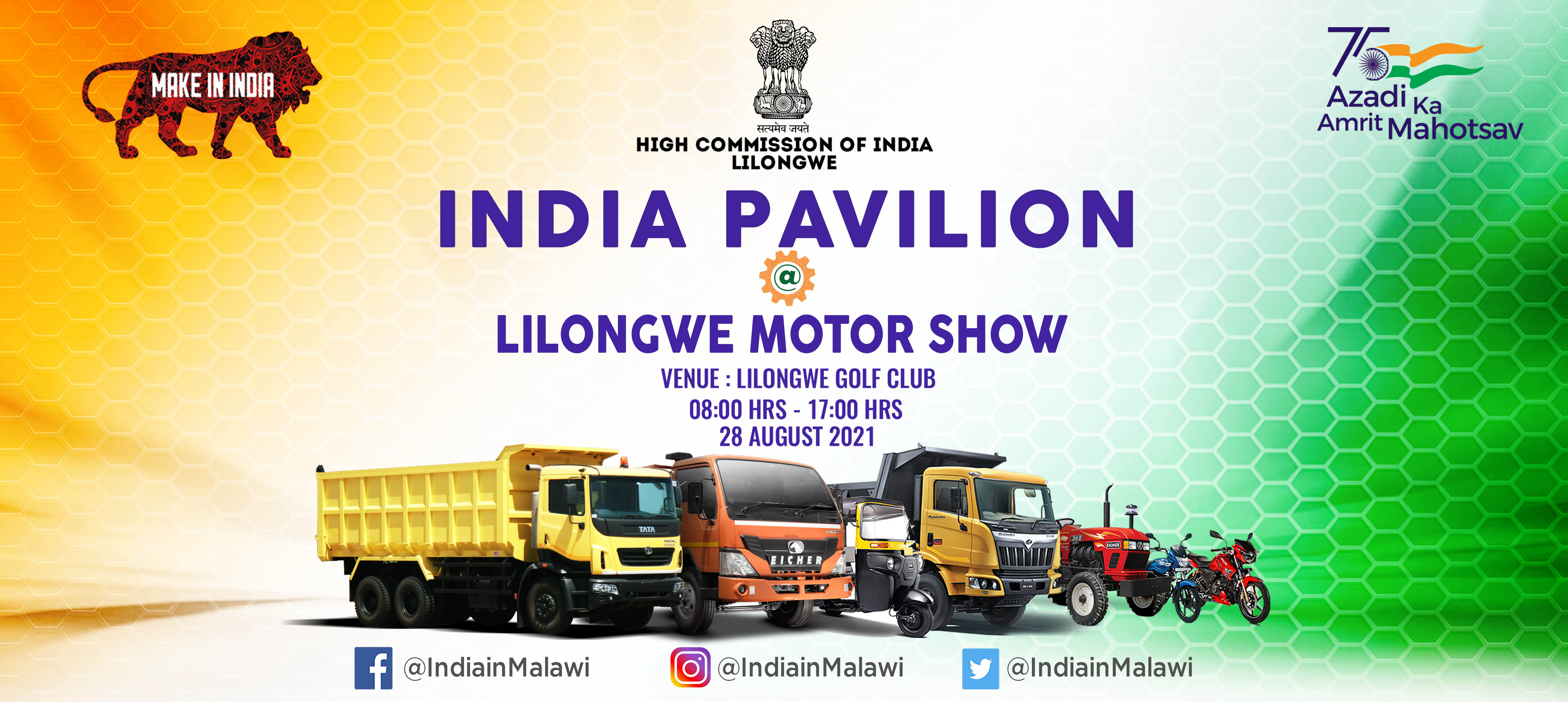 Example of MOTOR SHOW - INDIA PAVILION BRANDING CAMPAIGN