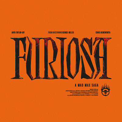 Furiosa: A Mad Max Saga - Fan art 3d branding cinema fan art fanart film furiosa graphic design logo mad max movie typography