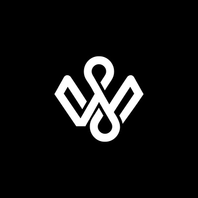 Stylish Initial Letter WS Logo concept. branding creative design design icon latter logo logo logodesign minimal sw ws wslogo wslogodesign