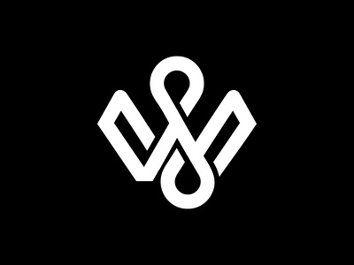 Stylish Initial Letter WS Logo concept. branding creative design design icon latter logo logo logodesign minimal sw ws wslogo wslogodesign