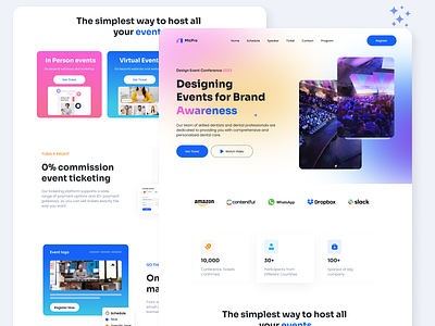 Event management website animation conferenceplanning corporateevents eventcoordinator eventmarketing eventplanning eventregistration eventscheduling eventservices eventsolutions eventtechnology eventwebsite figma landing page management onlineeventbooking organization ui virtualevents weddingplanning
