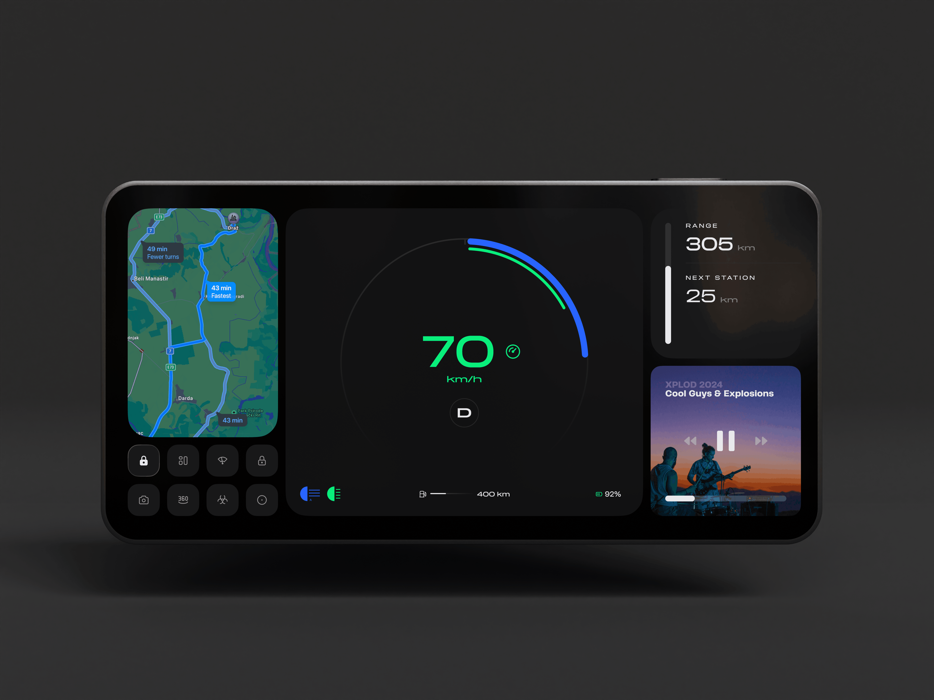 Example of Modular Automotive UI / EXP 0.02