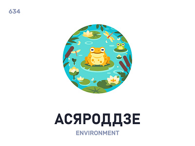 Асярóддзе / Environment belarus belarusian language daily flat icon illustration vector