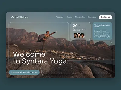 Yoga Website ui web design website yoga
