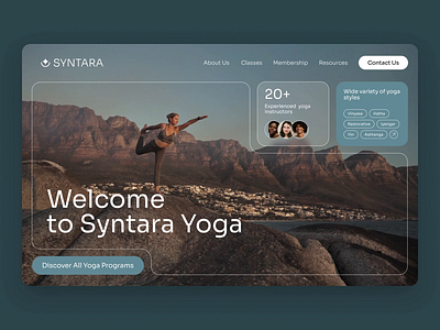 Yoga Website ui web design website yoga