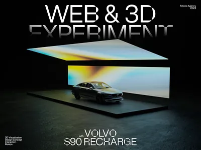 Volvo S90 Recharge 3d animation blender car design minimal motion graphics ui ux uxui web