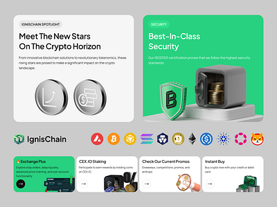 IgnisChain - Investment Blockchain Header Website blockchain branding figmadesign graphic design ignischain technology uidesign uiux