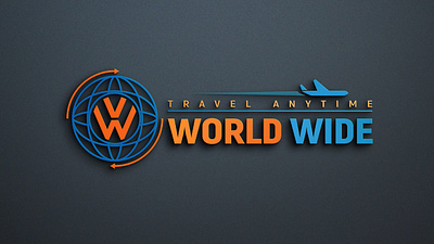 Travel agency logo design 3d branding graphic design logo