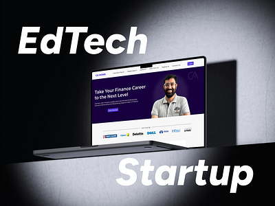 Landing Page for EdTech Company edtech startup landing page ui ux design web design