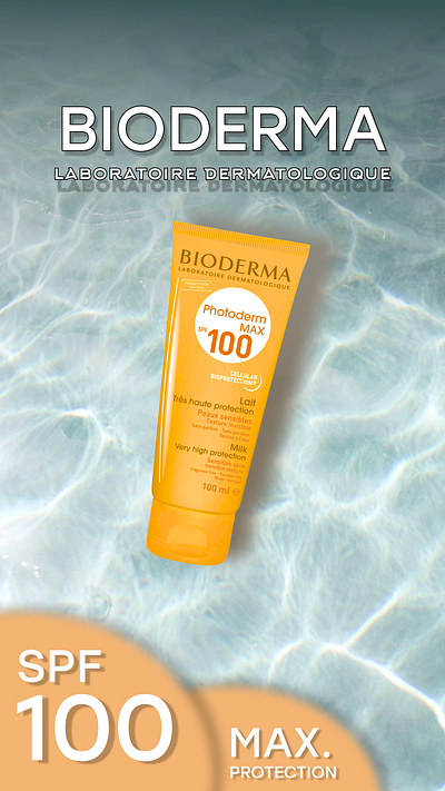 Bioderma Product Advert graphic design