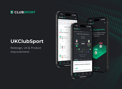 ClubSport | Redesign, UX & Product improvements betting esport design football football app gaming matchday design soccer app sport sport app sport app ui sport prediction